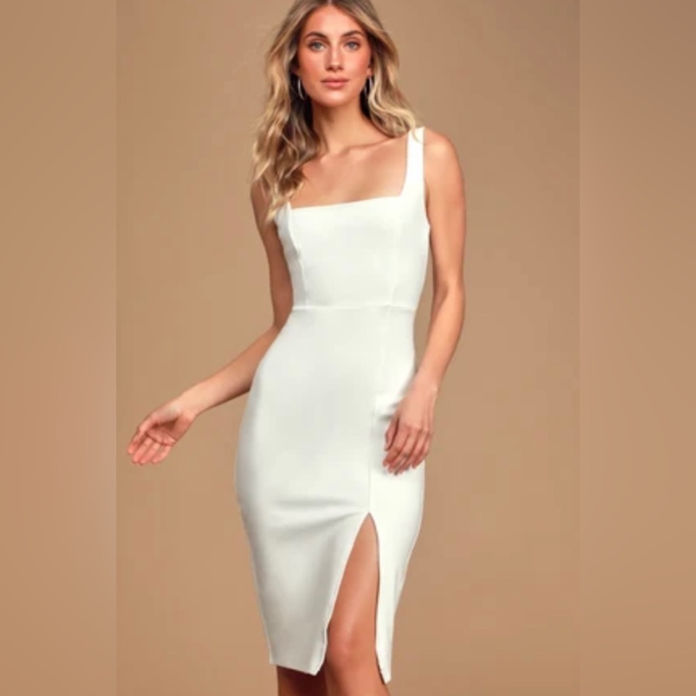 Lulus White bodycon dress